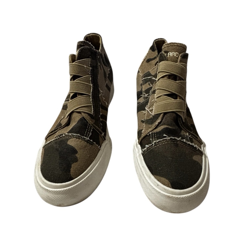 Jenn Ardor Olive Green and Brown Camo High-Top Sneakers